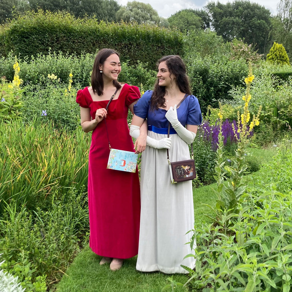 Anne of Green Gables Blue Handbag by Lucy Maud Montgomery featuring Anne design, by Well Read Co. - Two Girls Smiling