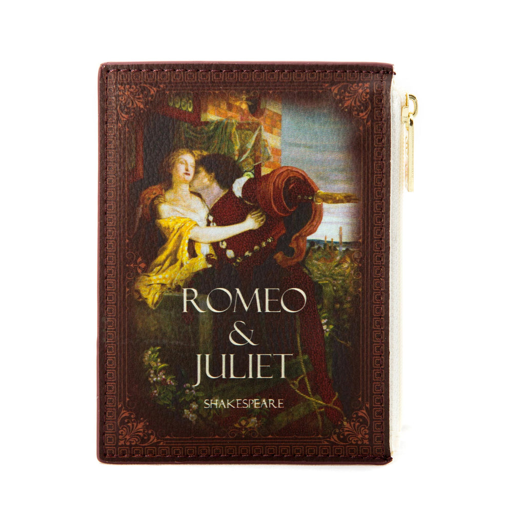 Romeo and Juliet Coin Purse by William Shakespeare featuring Ford Madox Brown's Painting design, by Well Read Co. - Opened Zipper