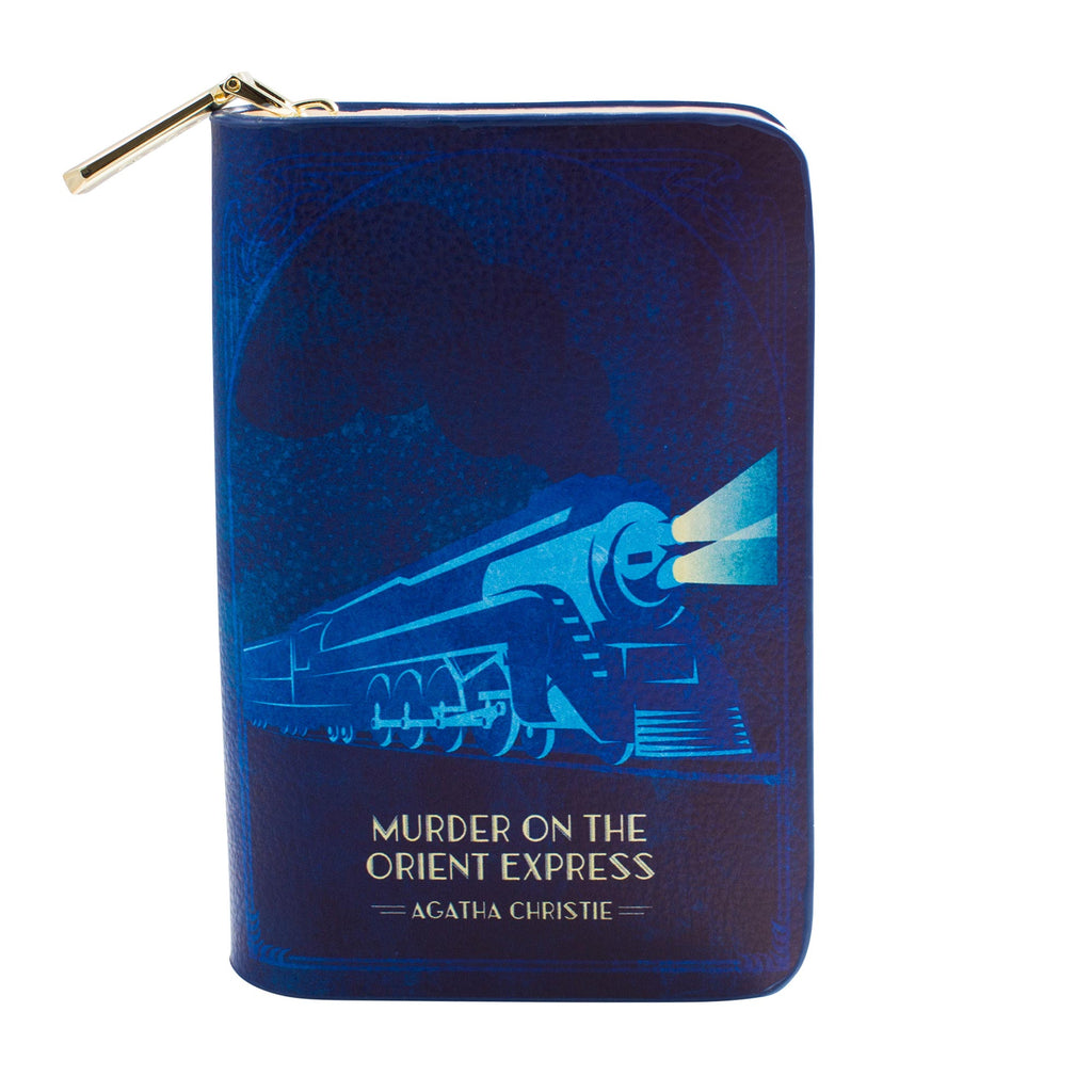 The Murder on the Orient Express Red Wallet Purse by Agatha Christie featuring Steam Train design, by Well Read Co. - Hand