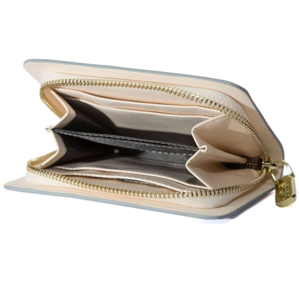 Alice's Adventures in Wonderland Purple Wallet Purse by Lewis Carroll featuring Alice and Cheshire Cat design, by Well Read Co. - Inside